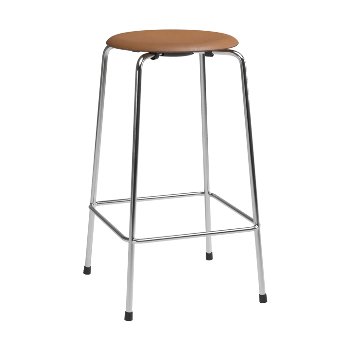 High Dot counter stool 4 patas - Wild cuero walnut-cromo - Fritz Hansen