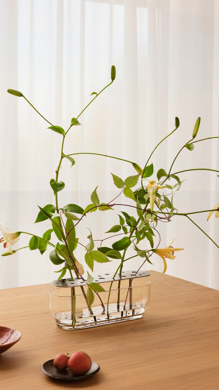 Jarrón Ikebana acero inoxidable, Long Fritz Hansen
