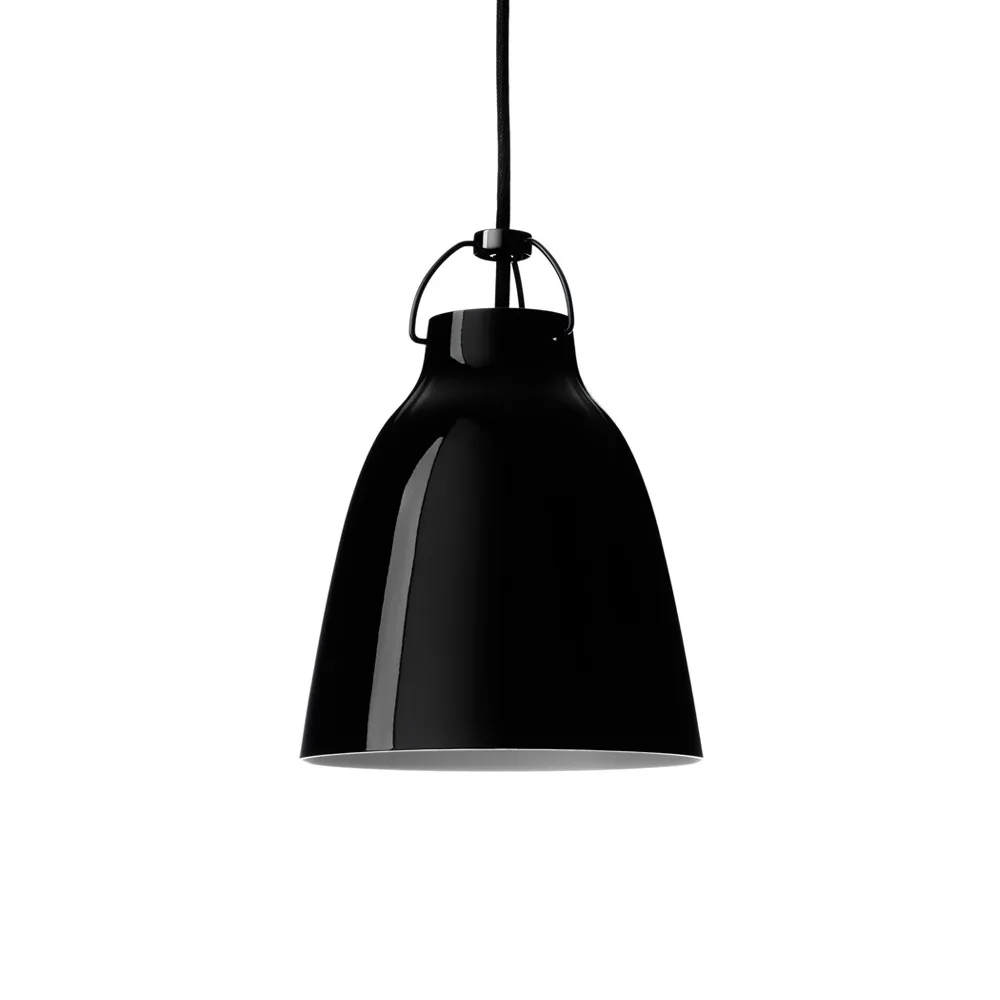 Lámpara colgante Caravaggio 1, Negro-cable textil negro Fritz Hansen