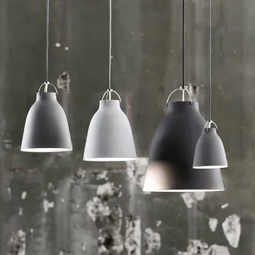 Lámpara colgante Caravaggio 1 - Negro-cable textil negro - Fritz Hansen