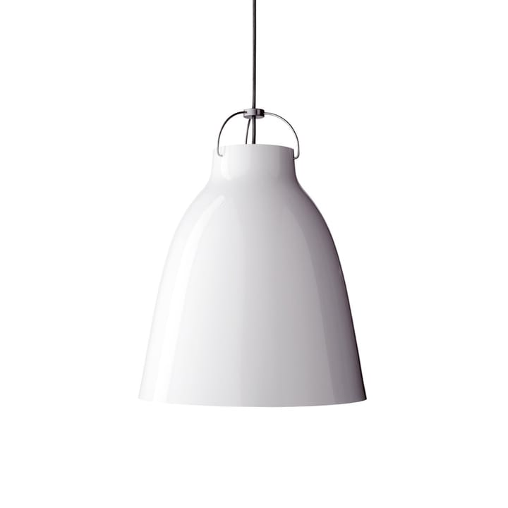 Lámpara colgante Caravaggio 2 - Blanco brillante-cable textil gris - Fritz Hansen