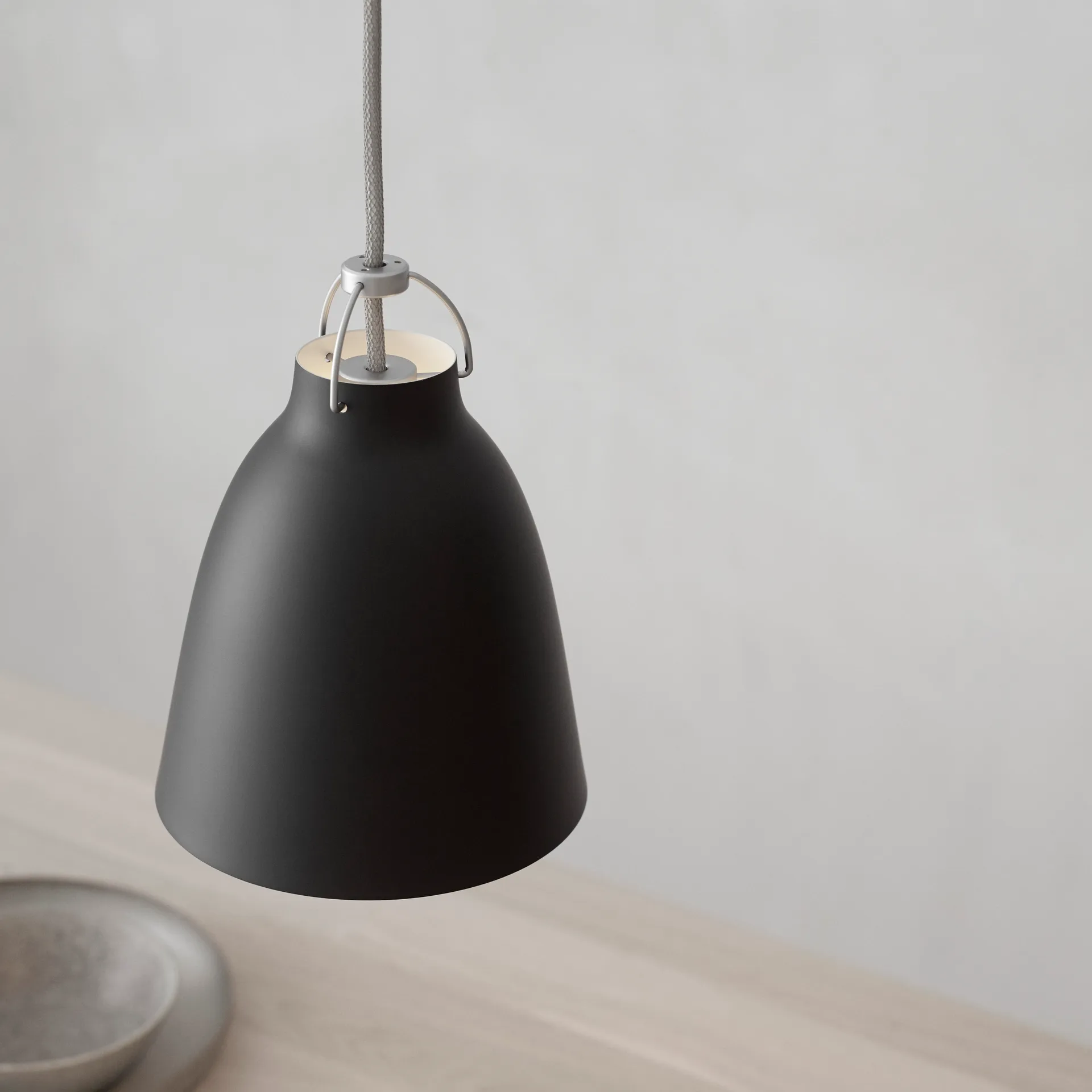 Lámpara colgante Caravaggio P1 mate, Black Fritz Hansen