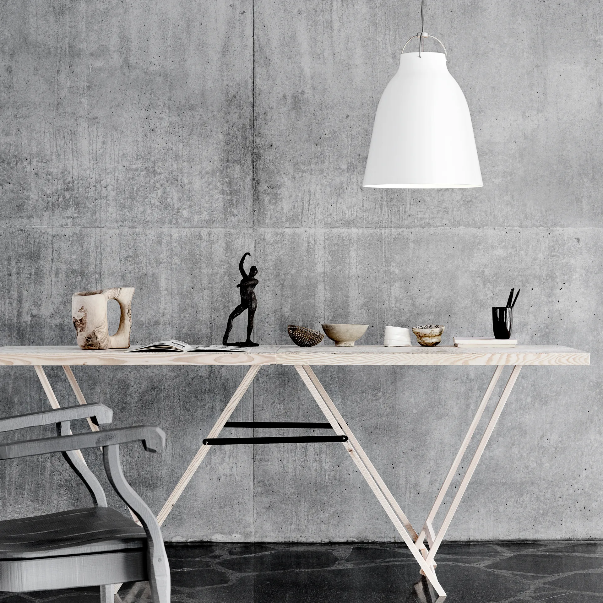 Lámpara colgante Caravaggio P3, blanco Fritz Hansen