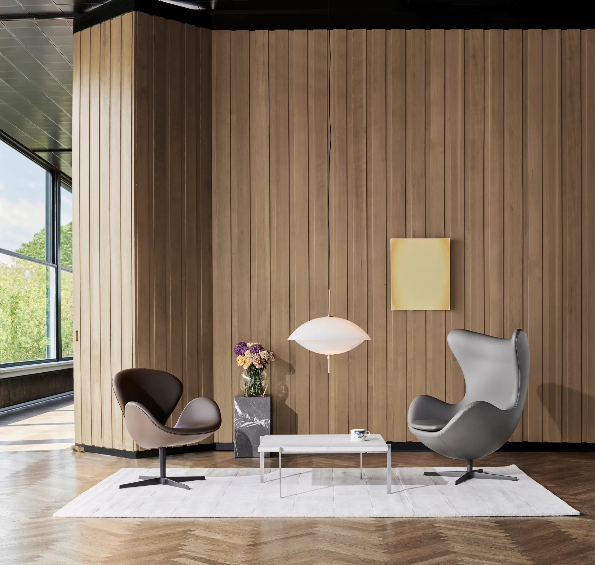 Lámpara colgante Clam, Ø55 cm Fritz Hansen