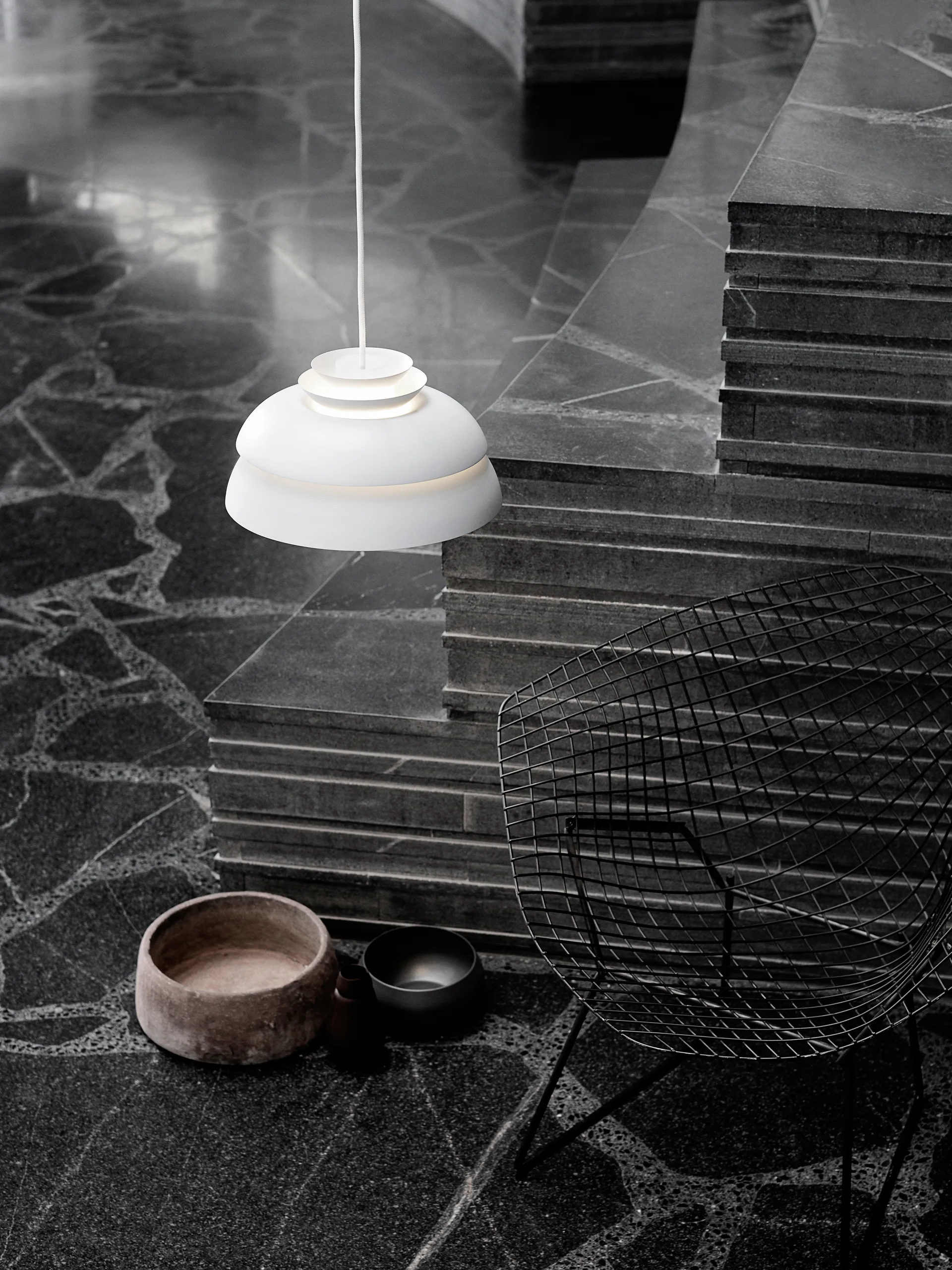 Lámpara colgante Concert blanco, P1 Fritz Hansen