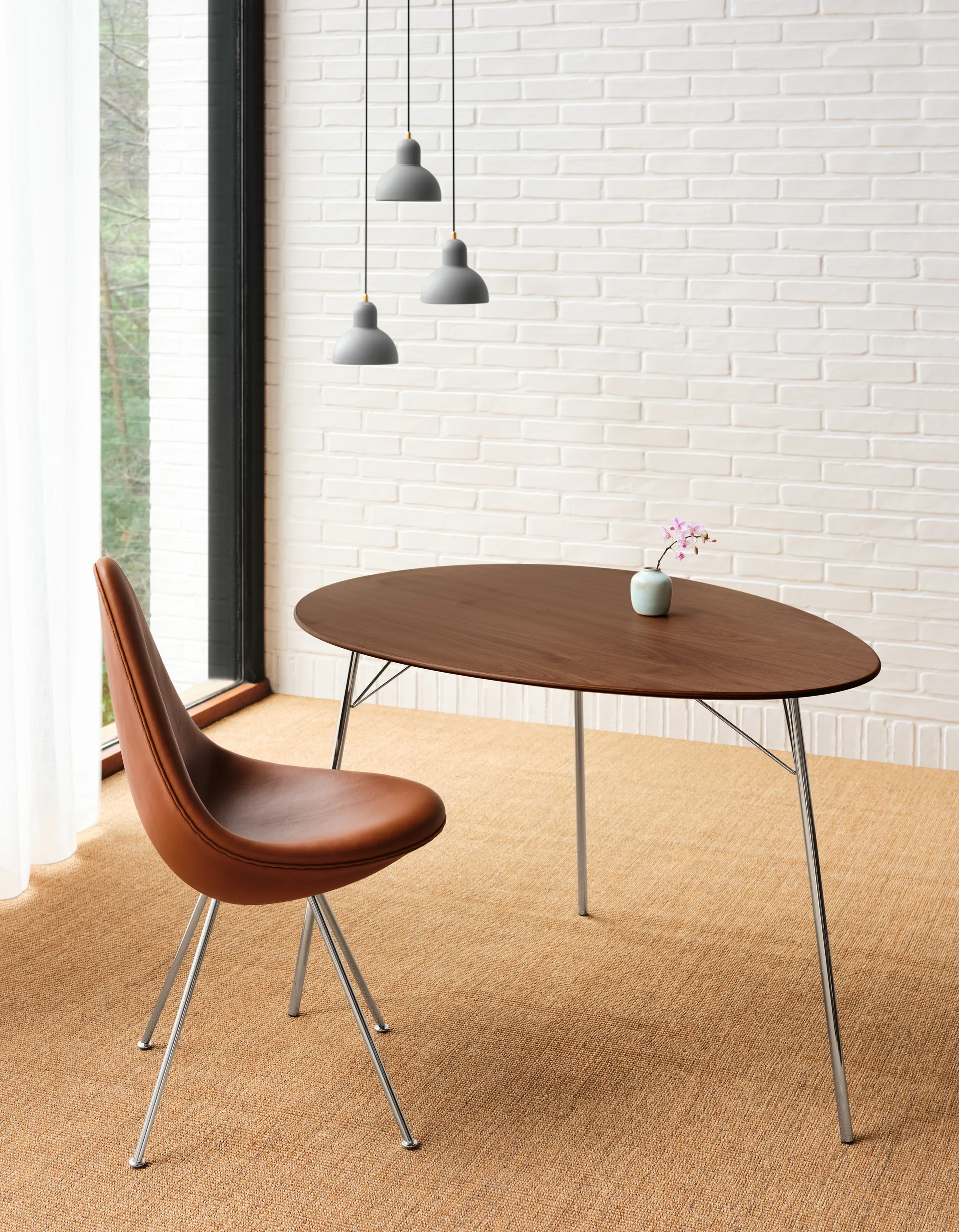 Lámpara colgante Kaiser Idell 6722-P, Easy Grey Fritz Hansen