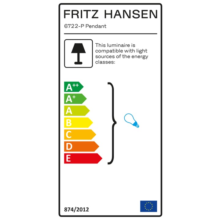 Lámpara colgante Kaiser Idell 6722-P, Russet red Fritz Hansen