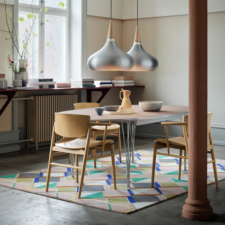 Lámpara colgante Orient P3, Aluminio lacado transparente Fritz Hansen