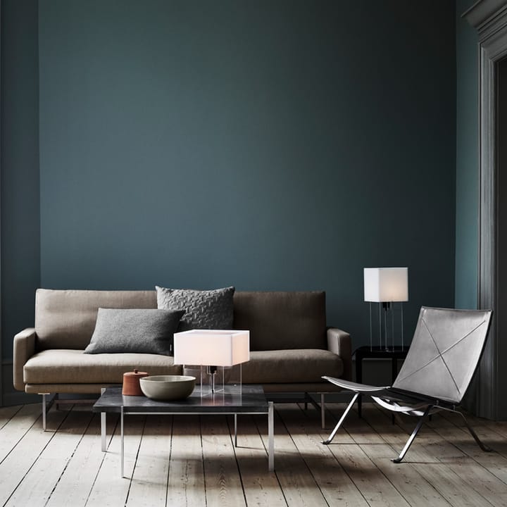 Lámpara de mesa Cross-Plex T-300, Opal-soporte de acrílico Fritz Hansen