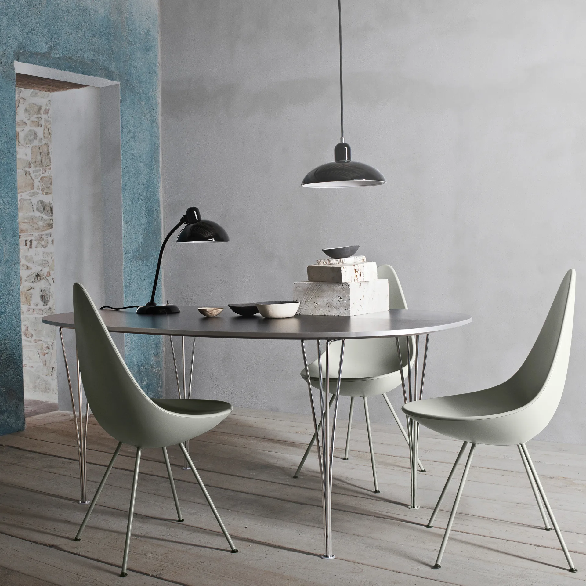 Lámpara de mesa Kaiser Idell 6556-T, Black Fritz Hansen