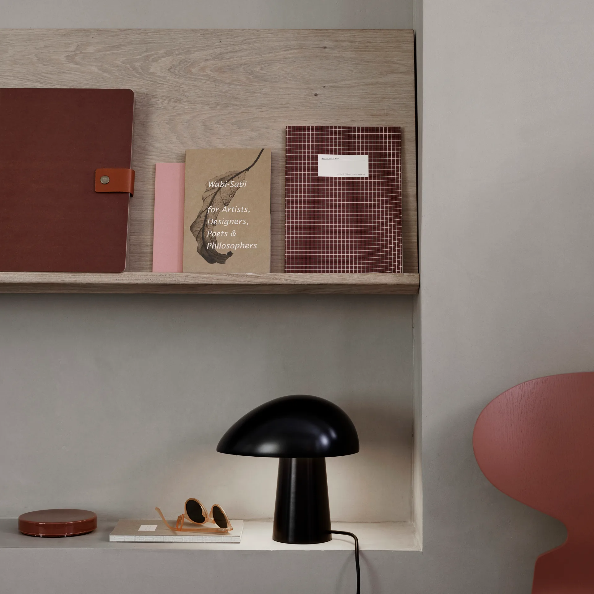 Lámpara de mesa Night Owl, Midnight blue Fritz Hansen