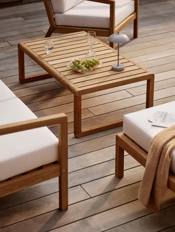 Lámpara de mesa portátil Clam 31 cm - Nine grey - Fritz Hansen