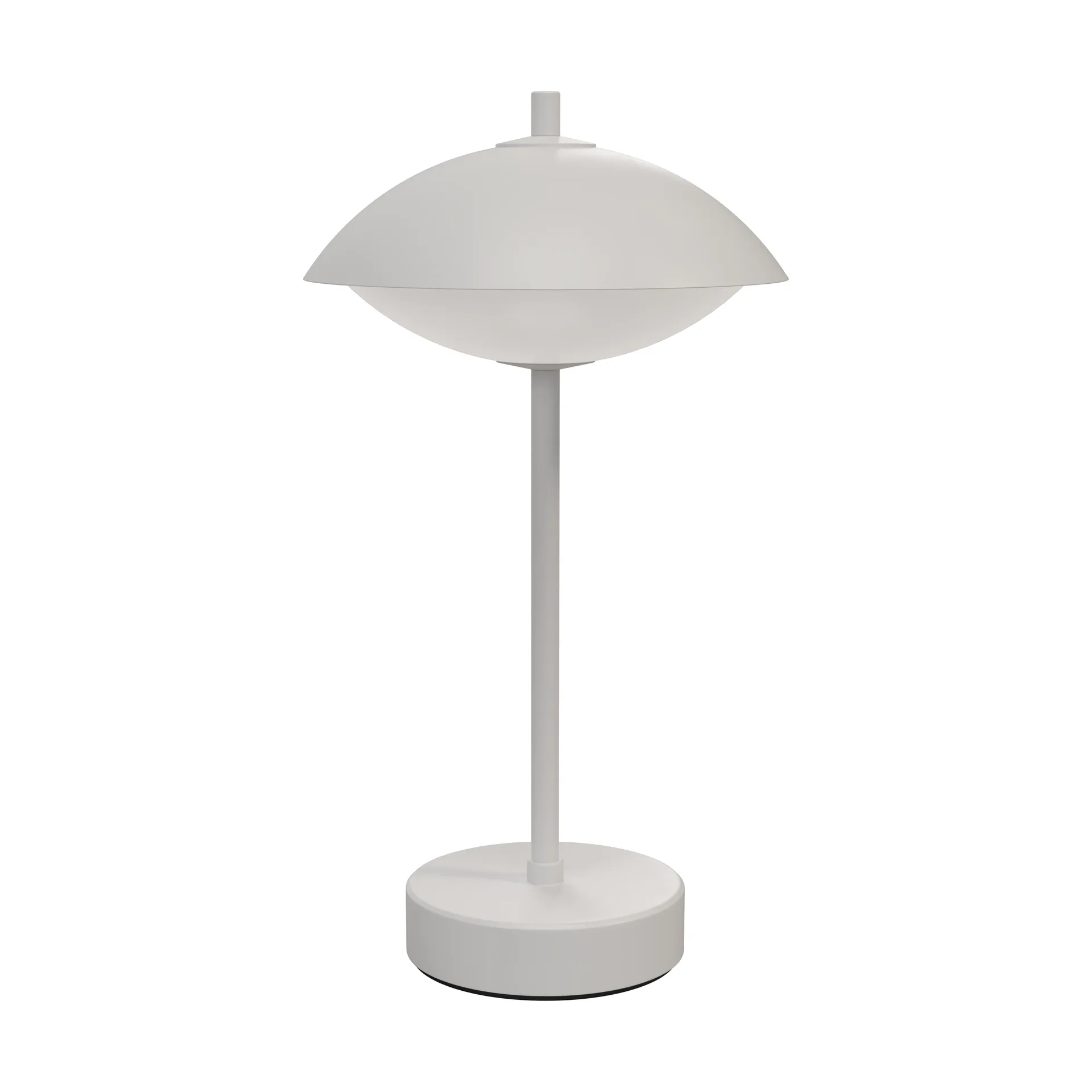 Lámpara de mesa portátil Clam 31 cm, White Fritz Hansen