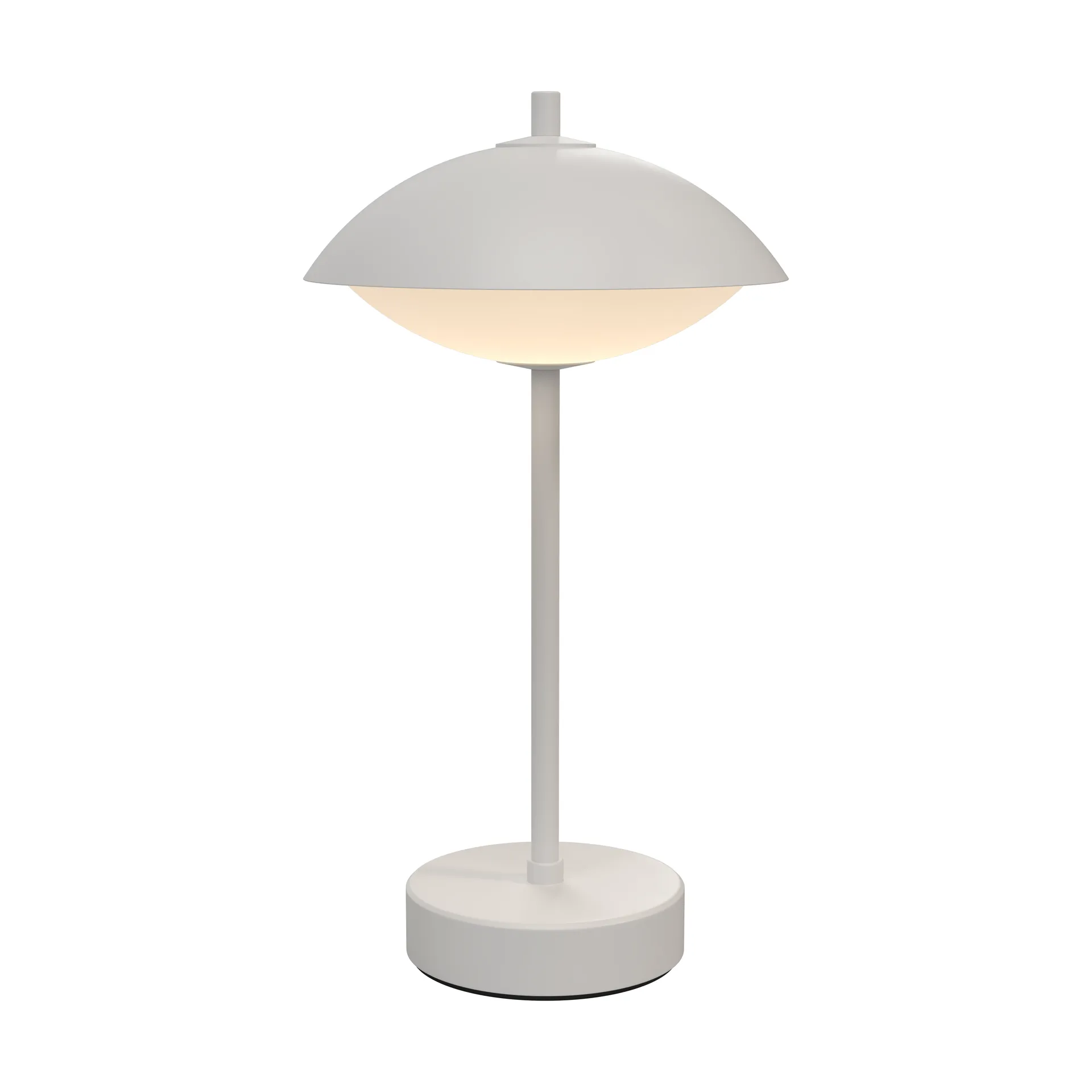 Lámpara de mesa portátil Clam 31 cm, White Fritz Hansen