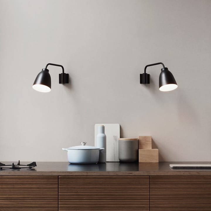 Lámpara de pared Caravaggio Read, Black Fritz Hansen