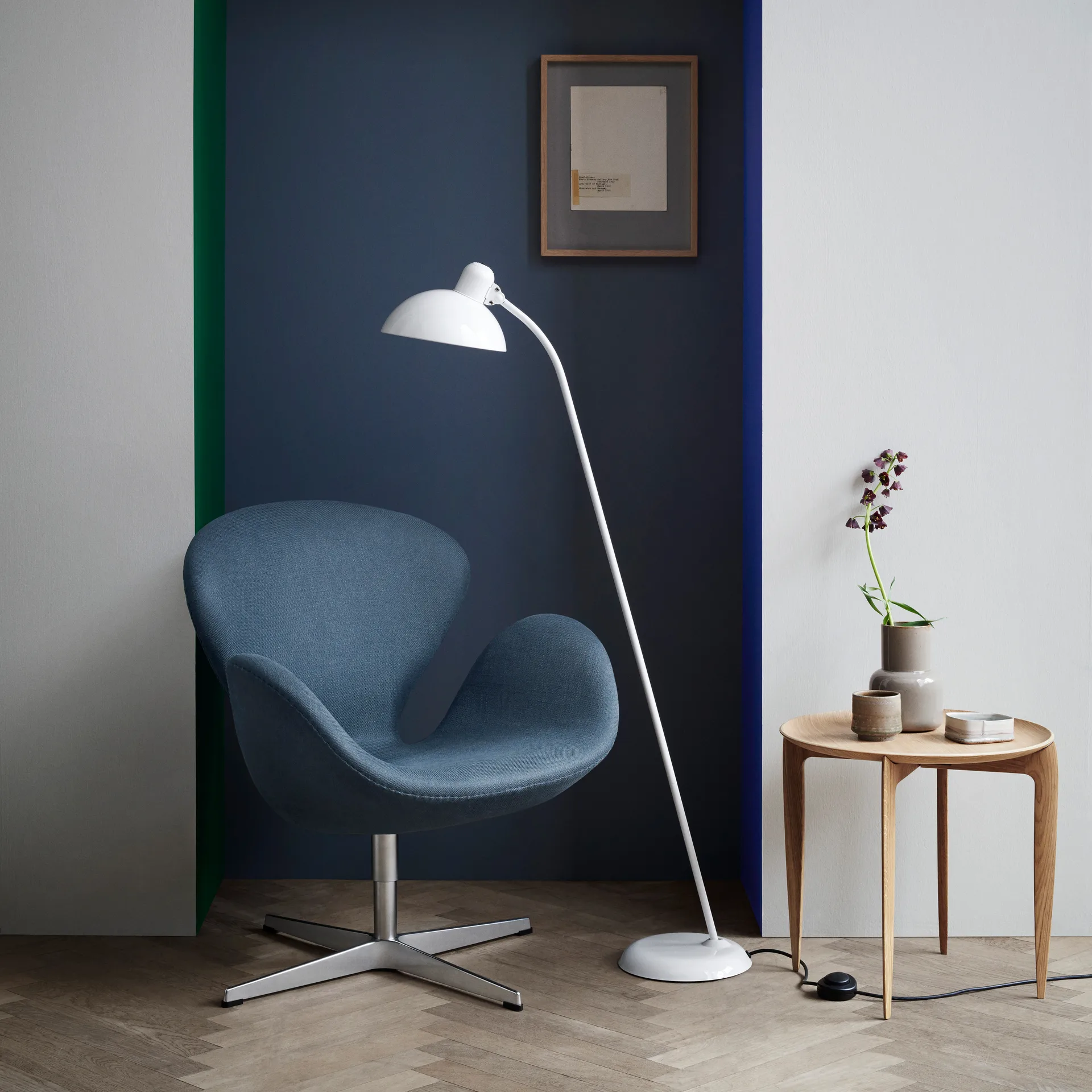 Lámpara de pie Kaiser Idell 6556-F, White Fritz Hansen
