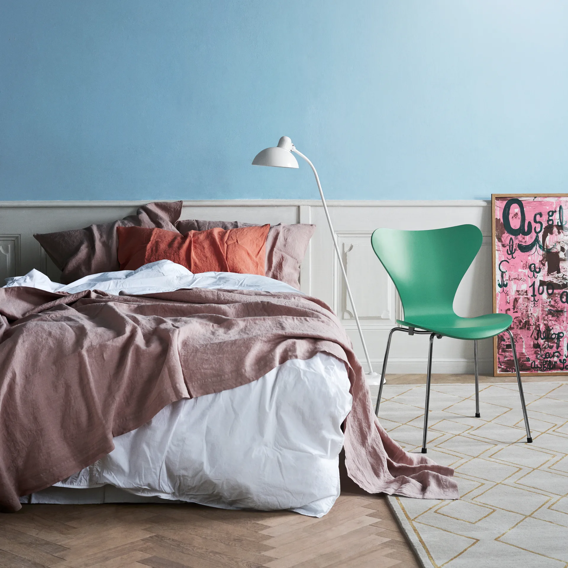 Lámpara de pie Kaiser Idell 6556-F, White Fritz Hansen