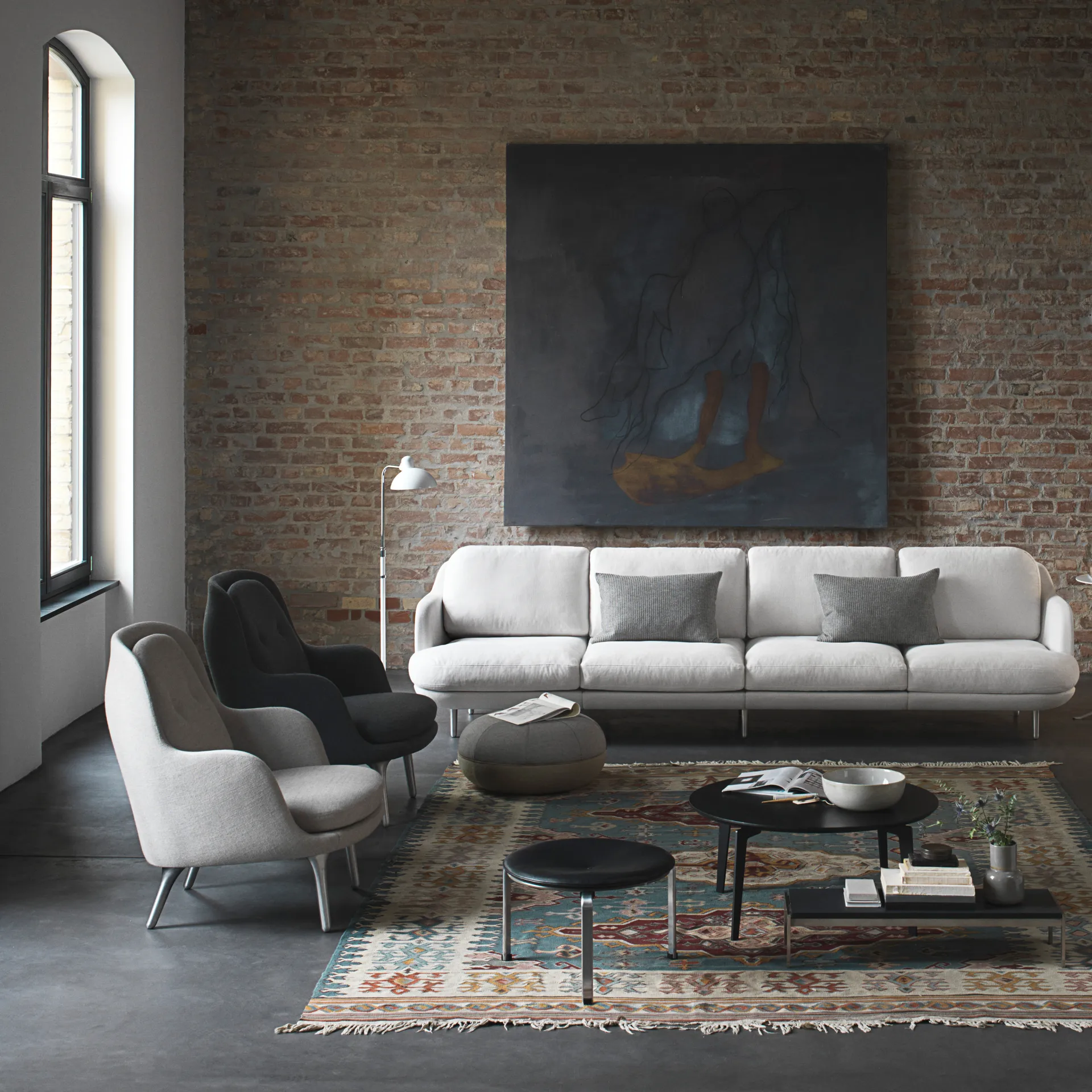 Lámpara de pie Kaiser Idell 6580-f Luxus, White Fritz Hansen