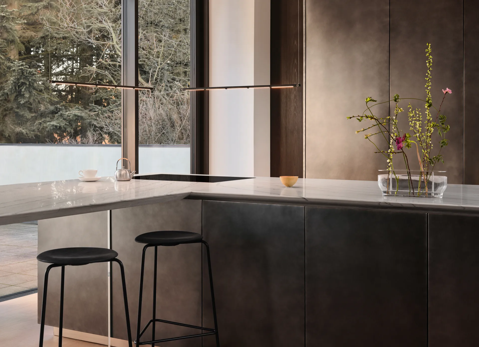 Lámpara de techo OneLine, Negro Fritz Hansen