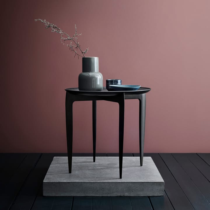 Mesa con bandeja Foldable Ø 45 cm, negro Fritz Hansen