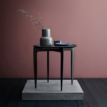 Mesa con bandeja Foldable Ø 45 cm - negro - Fritz Hansen