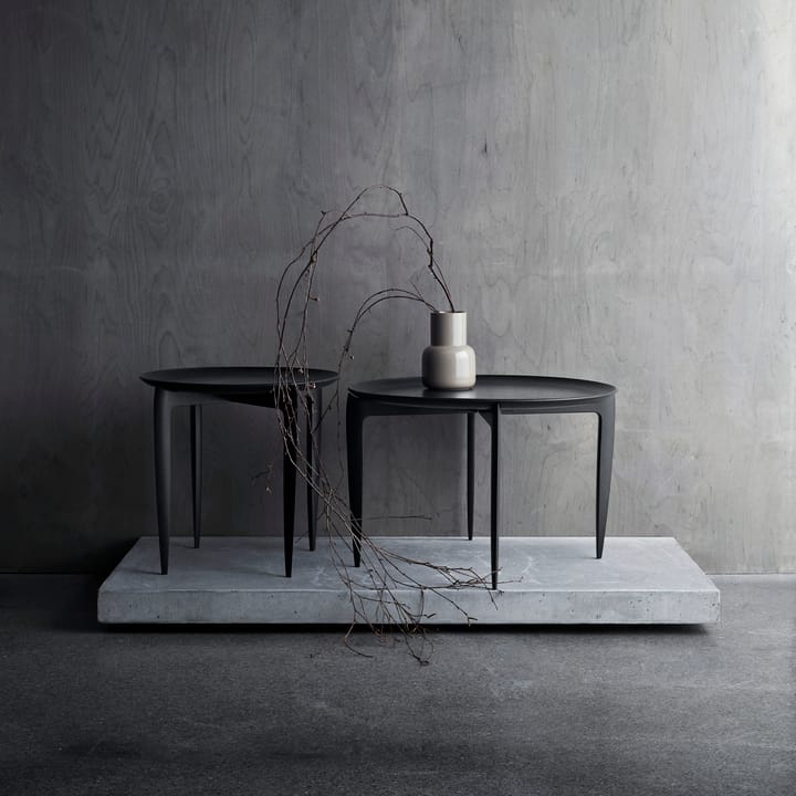 Mesa con bandeja Foldable Ø 45 cm, negro Fritz Hansen