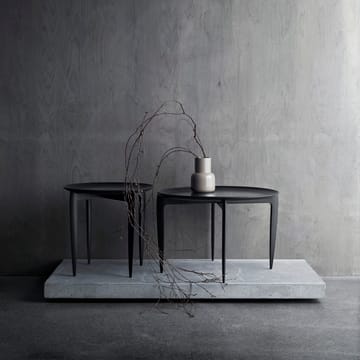 Mesa con bandeja Foldable Ø 60 cm - negro - Fritz Hansen