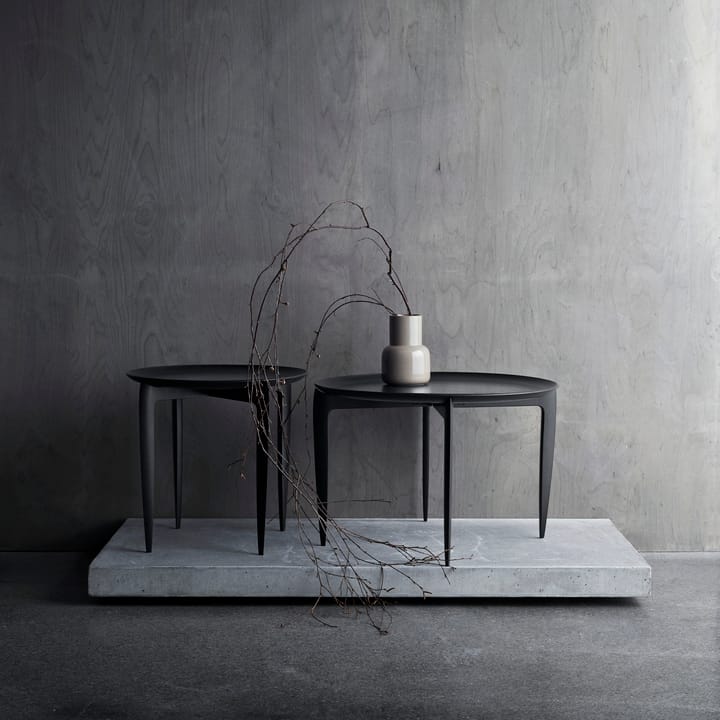Mesa con bandeja Foldable Ø60 cm, negro Fritz Hansen