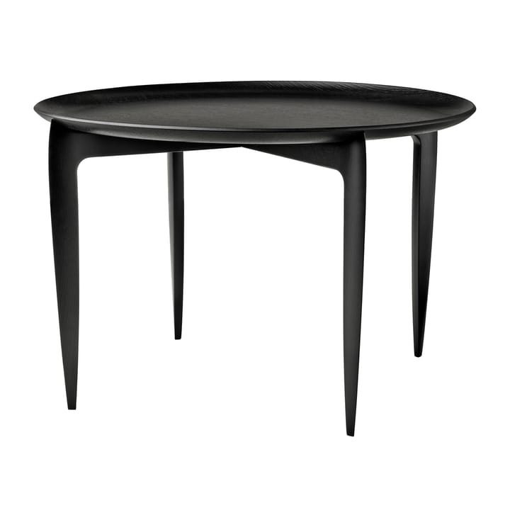 Mesa con bandeja Foldable Ø60 cm - negro - Fritz Hansen