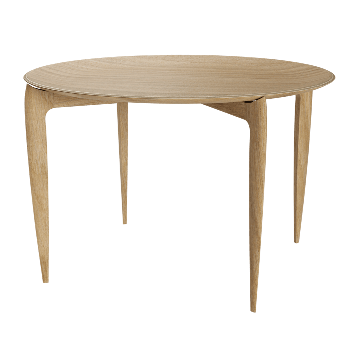 Mesa con bandeja Foldable Ø60 cm - Oiled oak - Fritz Hansen