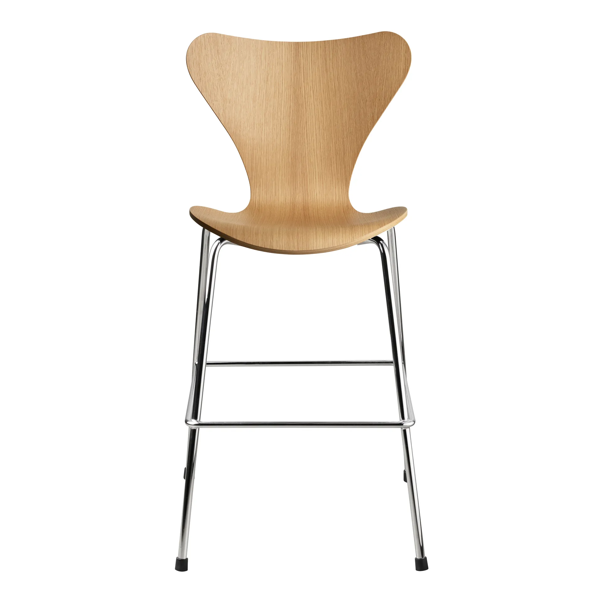 Silla 3177 Series 7 Junior cromo, Lacquered oak veneer Fritz Hansen