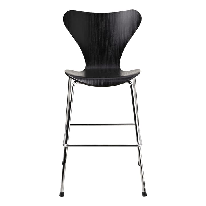 Silla 3177 Sjuan Junior cromo - Black - Fritz Hansen