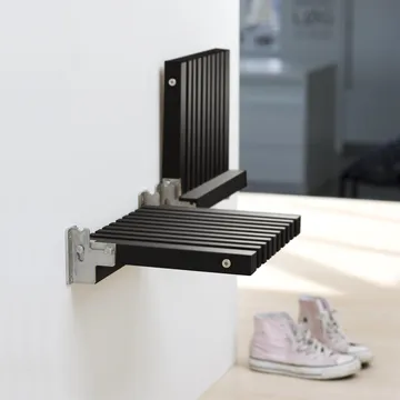 Silla de pared Cutter - roble lacado negro - Fritz Hansen