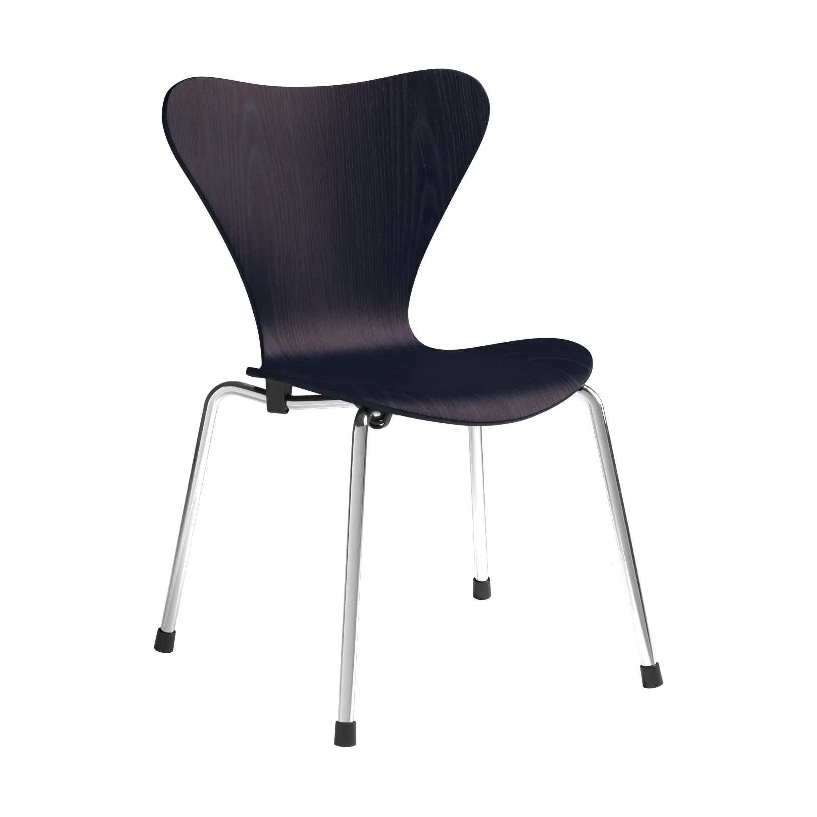 Silla infantil 3177 Series 7, Midnight blue fresno pintado-cromo Fritz Hansen