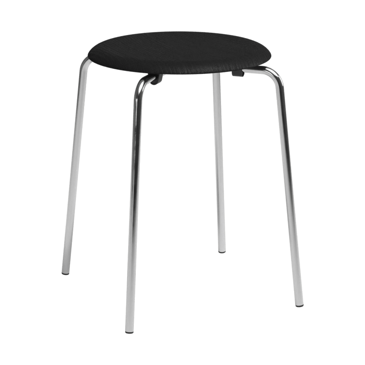 Taburete Dot - Ceniza negra-cromo - Fritz Hansen