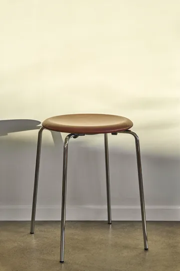 Taburete Dot cuero - Chestnut - Fritz Hansen