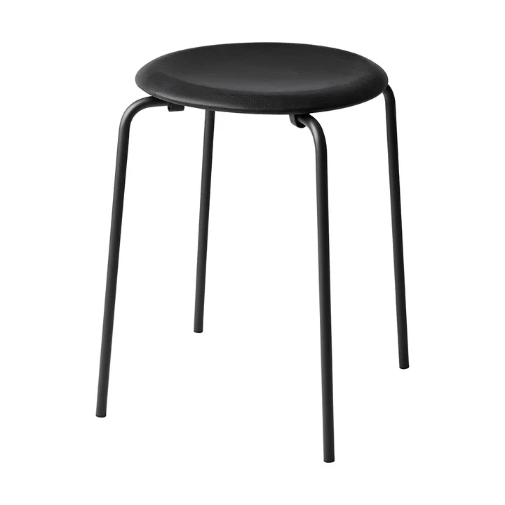 Taburete Dot cuero - Essential black-matt black - Fritz Hansen