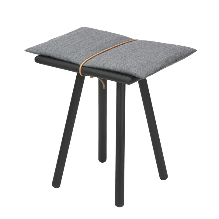 Taburete Georg - roble lacado negro - Fritz Hansen