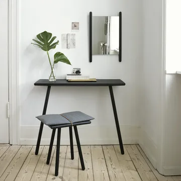 Taburete Georg - roble lacado negro - Fritz Hansen