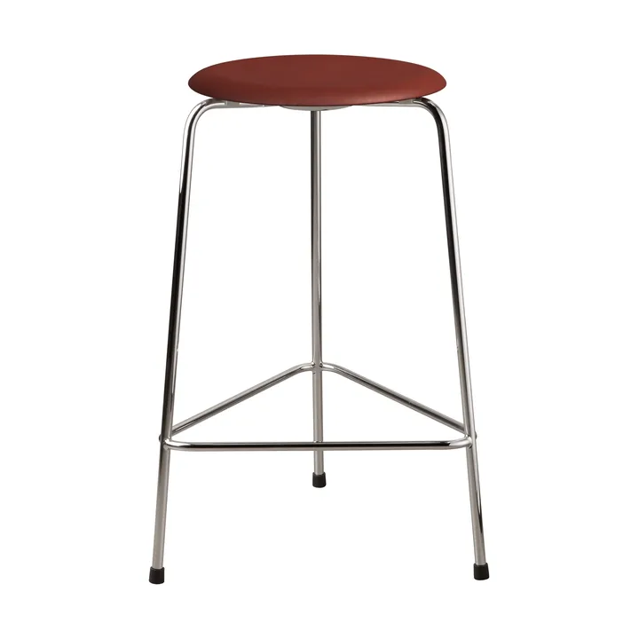 Taburete High Dot cuero - Chestnut - Fritz Hansen
