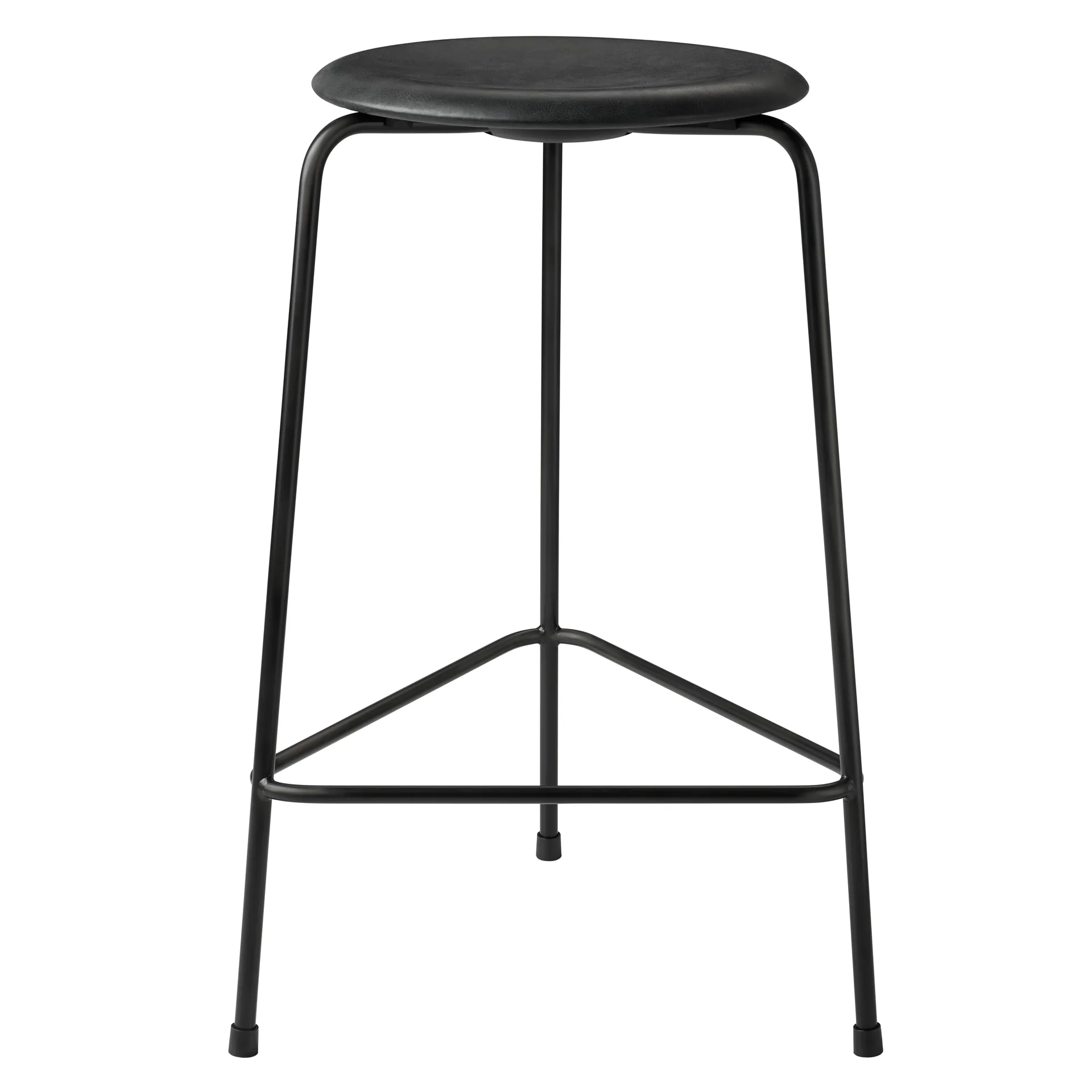 Taburete High Dot cuero, Cowboy black Fritz Hansen