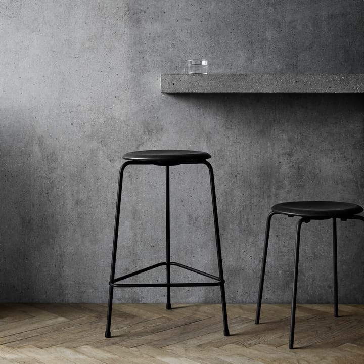 Taburete High Dot cuero - Cowboy black - Fritz Hansen