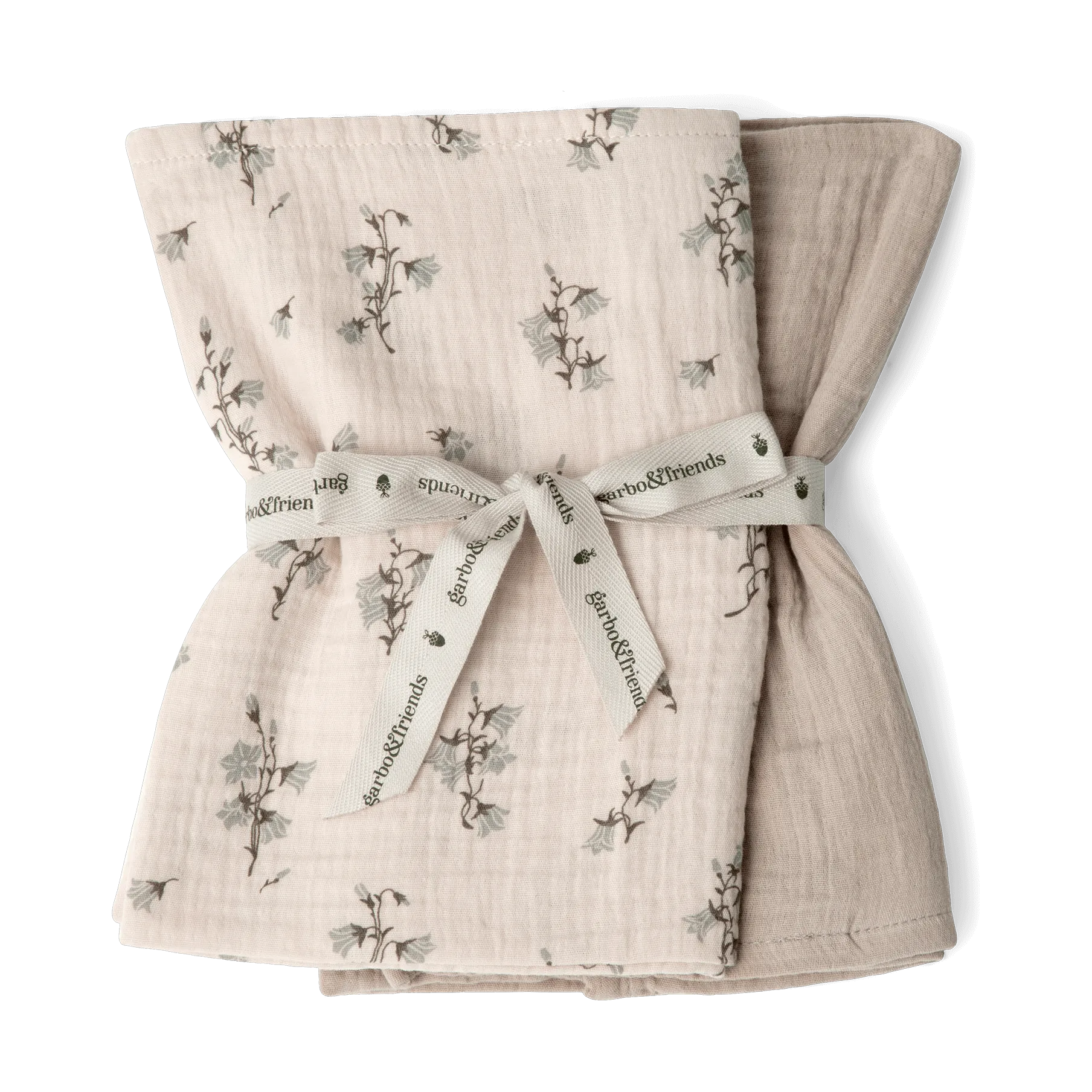 2 mantas pequeñas Bluebell Muslin, 60x60 cm Garbo&Friends