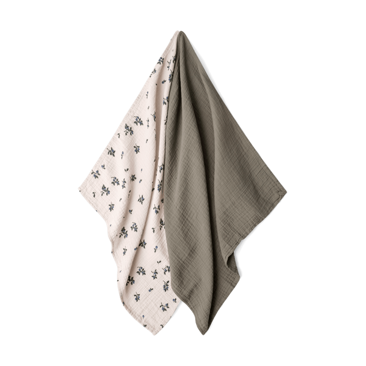 2 mantas pequeñas Blueberry Muslin, 60x60 cm Garbo&Friends