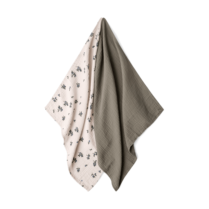 2 mantas pequeñas Blueberry Muslin - 60x60 cm - Garbo&Friends