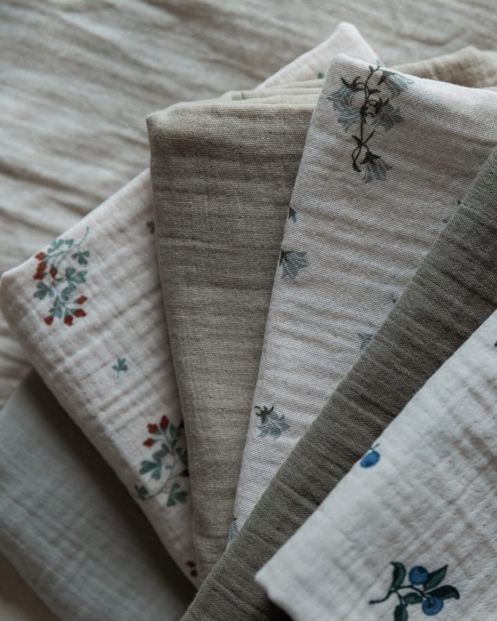 2 mantas pequeñas Blueberry Muslin, 60x60 cm Garbo&Friends