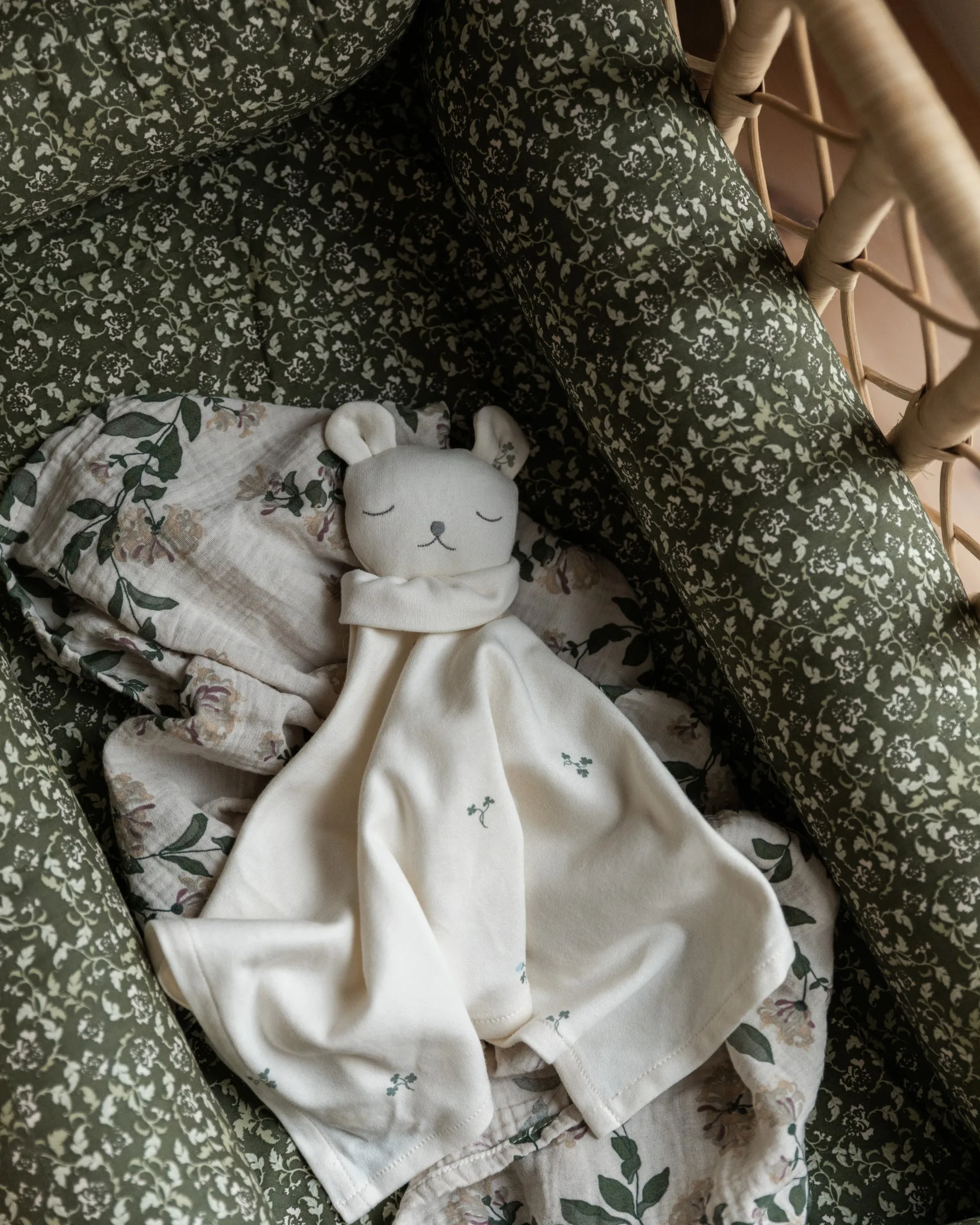 2 mantas pequeñas Honeysuckle Muslin, 60x60 cm Garbo&Friends