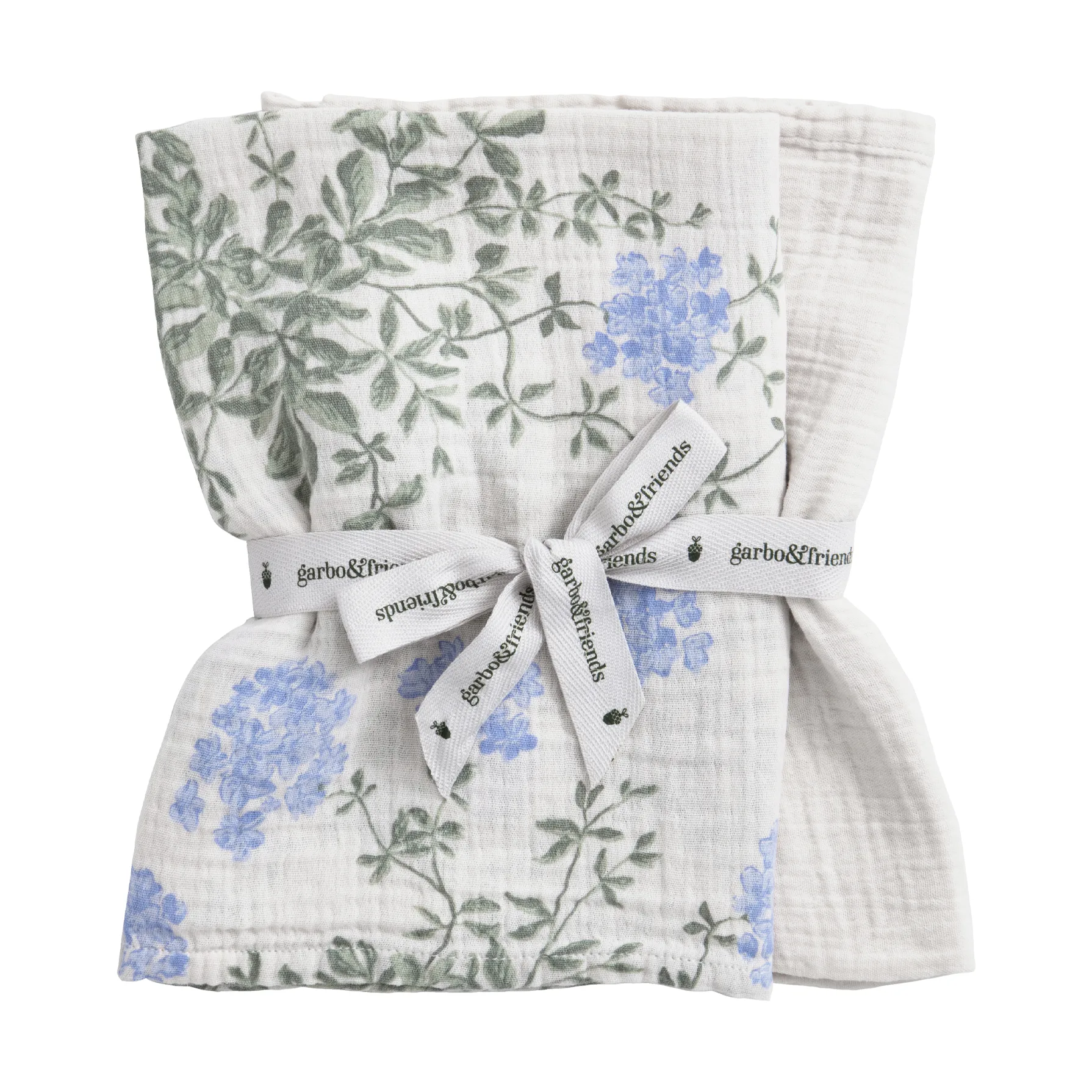 2 mantas pequeñas Plumbago Muslin, 60x60 cm Garbo&Friends