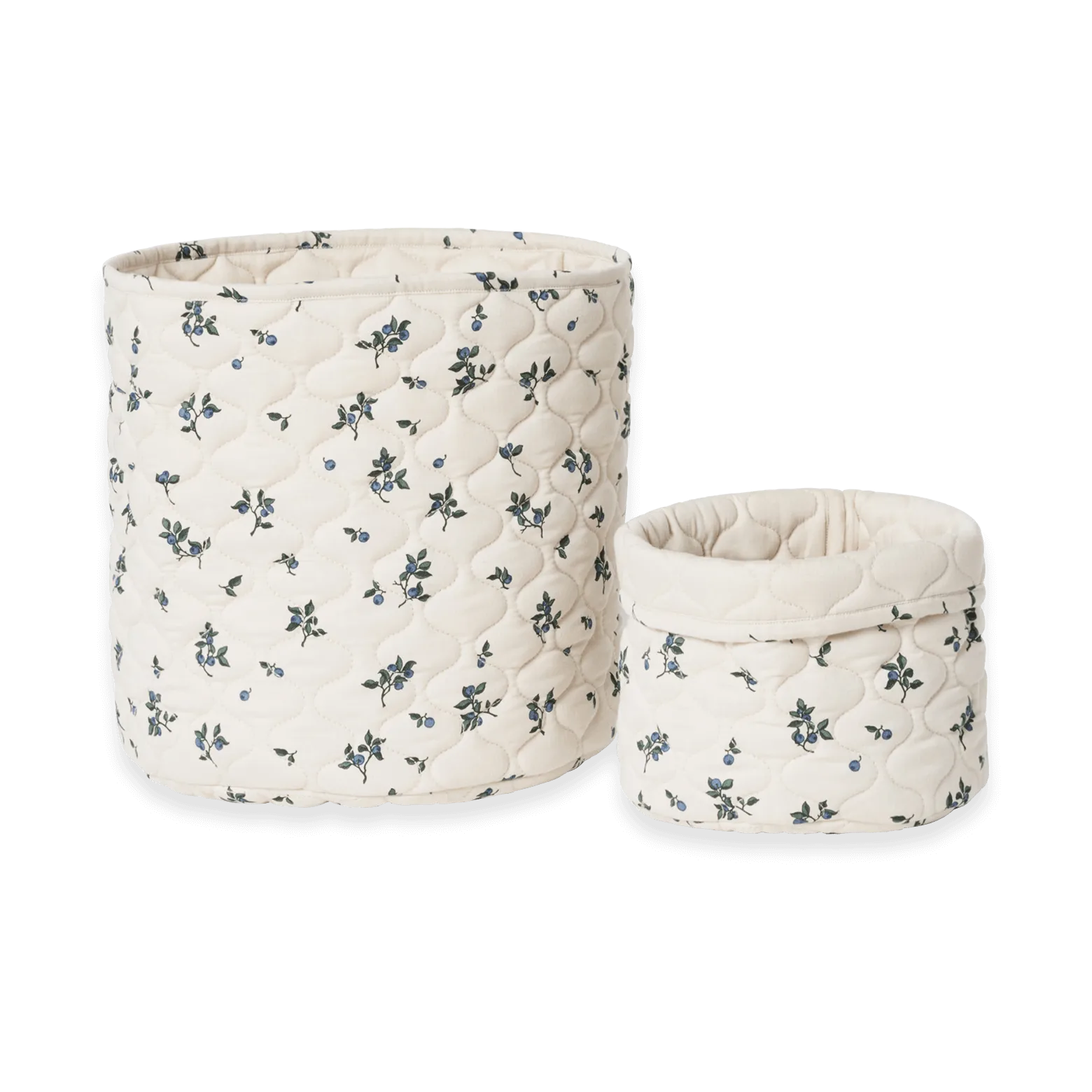 Blueberry Satin cesta acolchada 2 piezas, 20xØ20 cm + 30xØ30 cm Garbo&Friends
