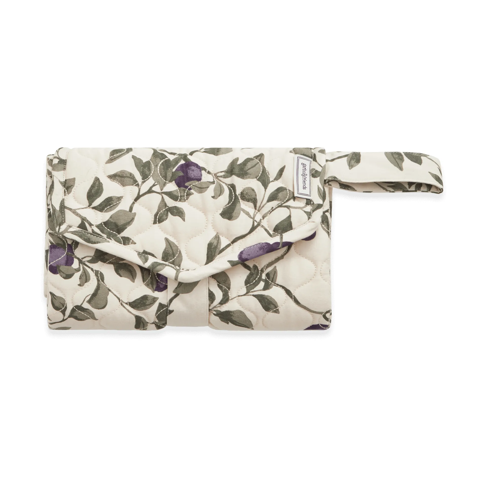 Cambiador portátil Plum satin acolchado change to go, 46x80 cm Garbo&Friends